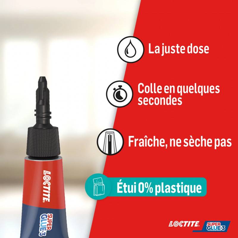Loctite - SUPERGLUE-3 MINI DOSE BLISTER 3X1GR - Image 2