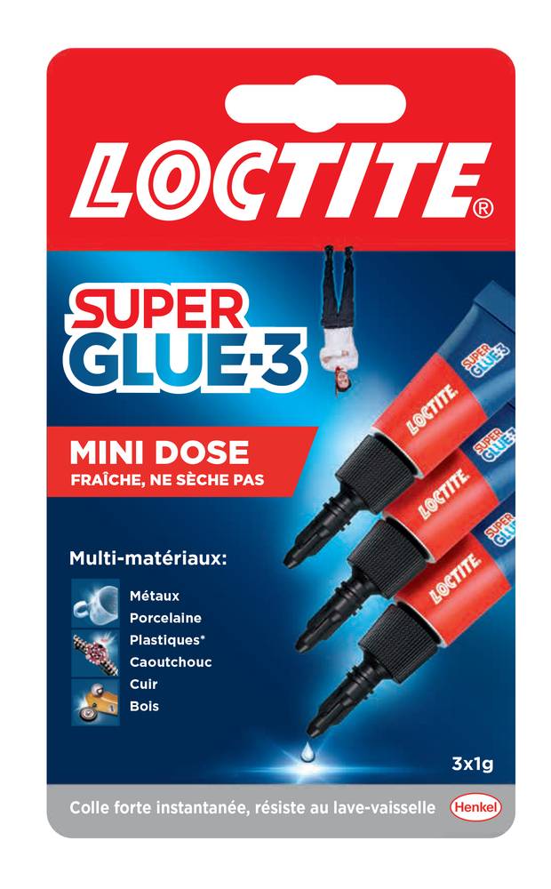 Loctite - SUPERGLUE-3 MINI DOSE BLISTER 3X1GR - Image 1