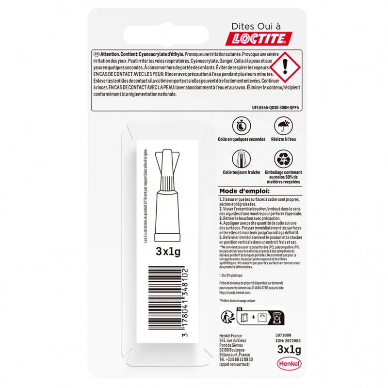 Loctite - SUPERGLUE-3 MINI DOSE BLISTER 3X1GR - Image 4
