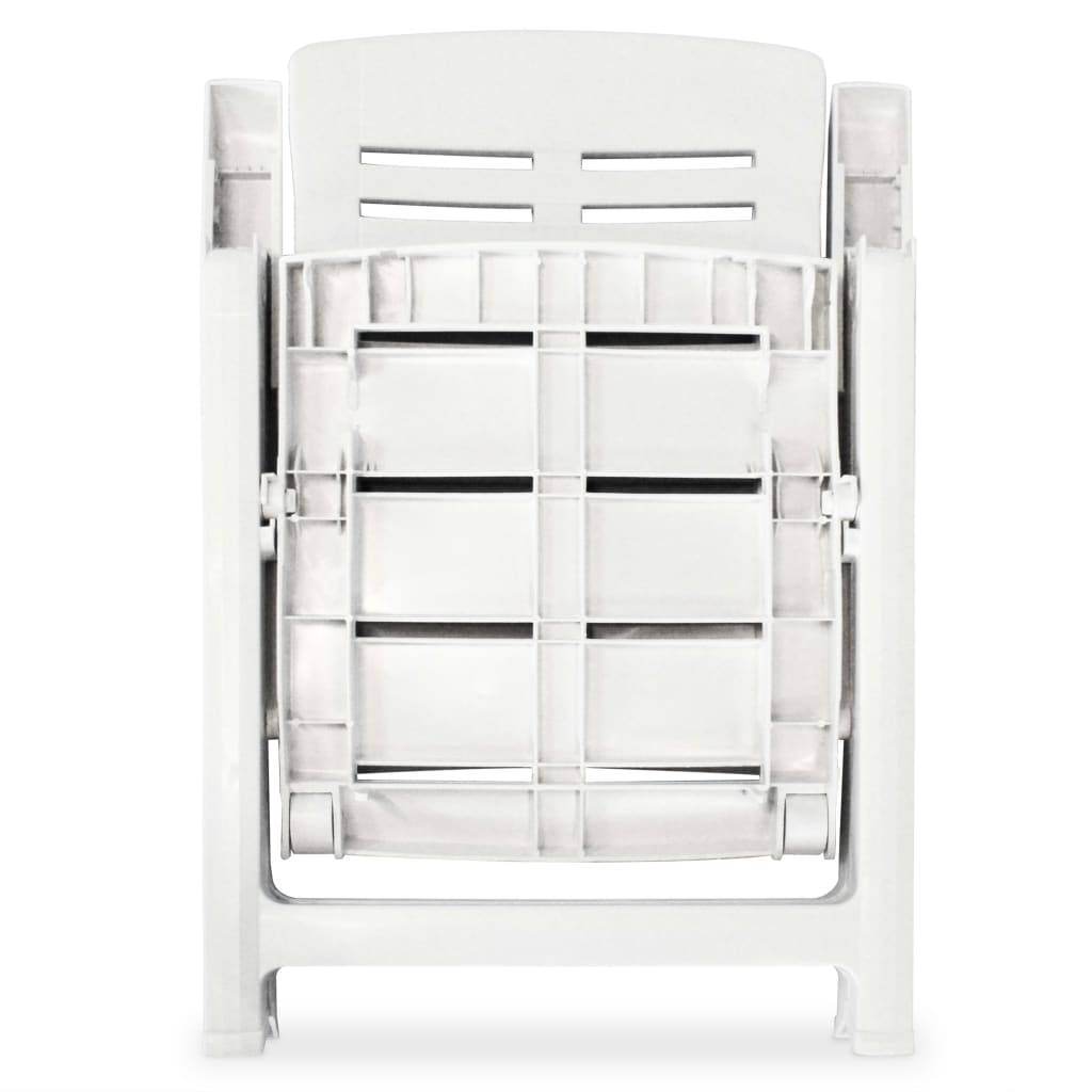 Vidaxl - Ensemble de bistro 3 pcs Plastique Blanc vidaXL 275073 - Imagen 8