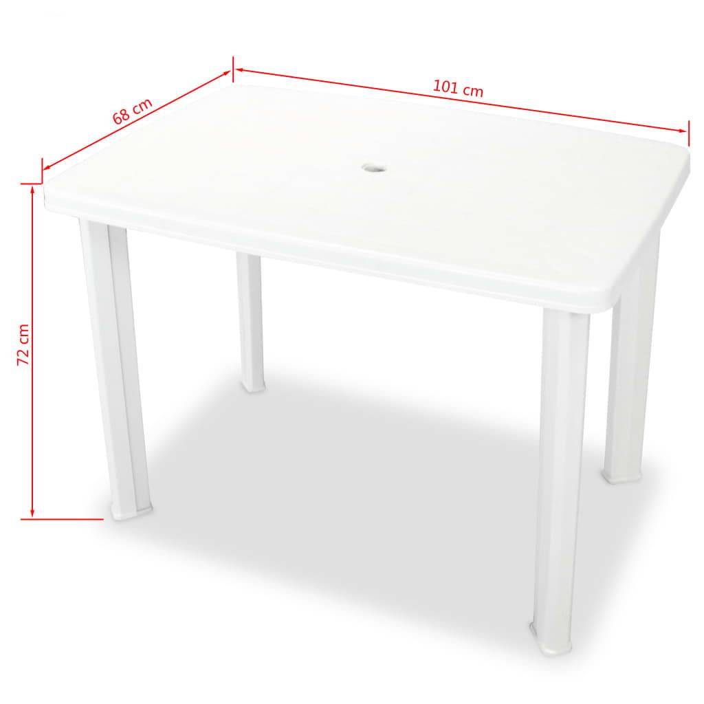Vidaxl - Ensemble de bistro 3 pcs Plastique Blanc vidaXL 275073 - Imagen 3