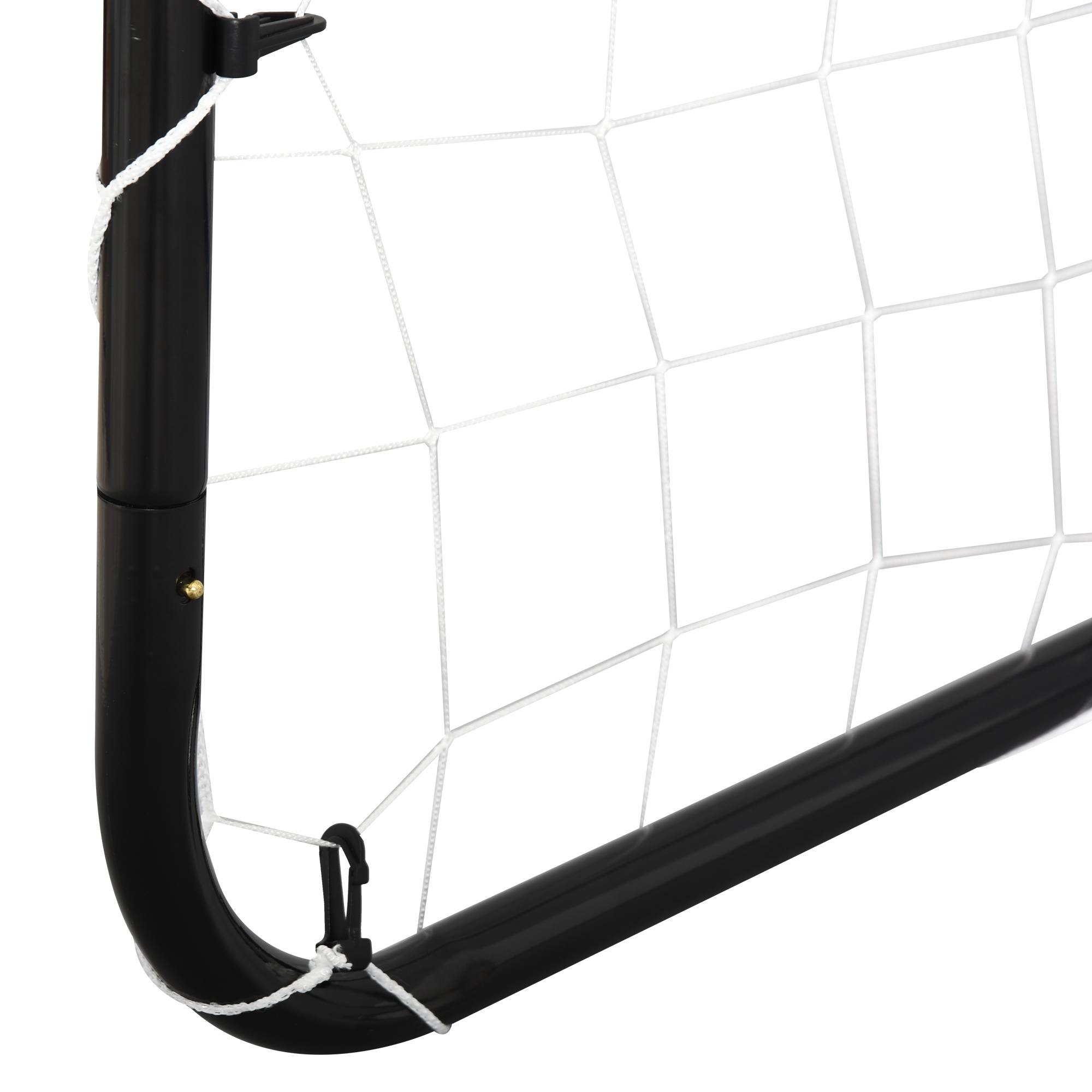 Homcom - But de football - cage de foot - but d'entrainement dim. 203L x 81l x 120H cm - châssis métal époxy filet polyester - piquets inclus - noir - HOMCOM - Imagen 7
