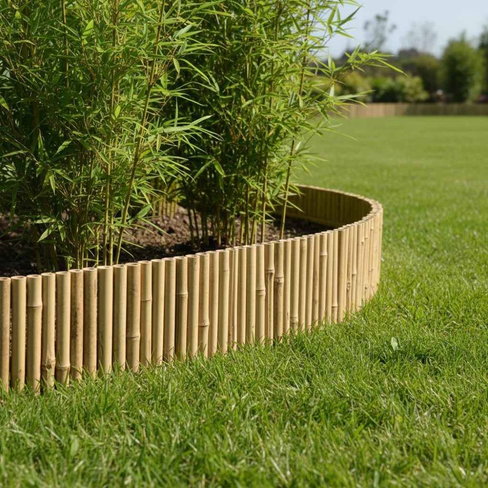 Aubry Gaspard - Bordure en bambou naturel Lot de 10 - Imagen 2