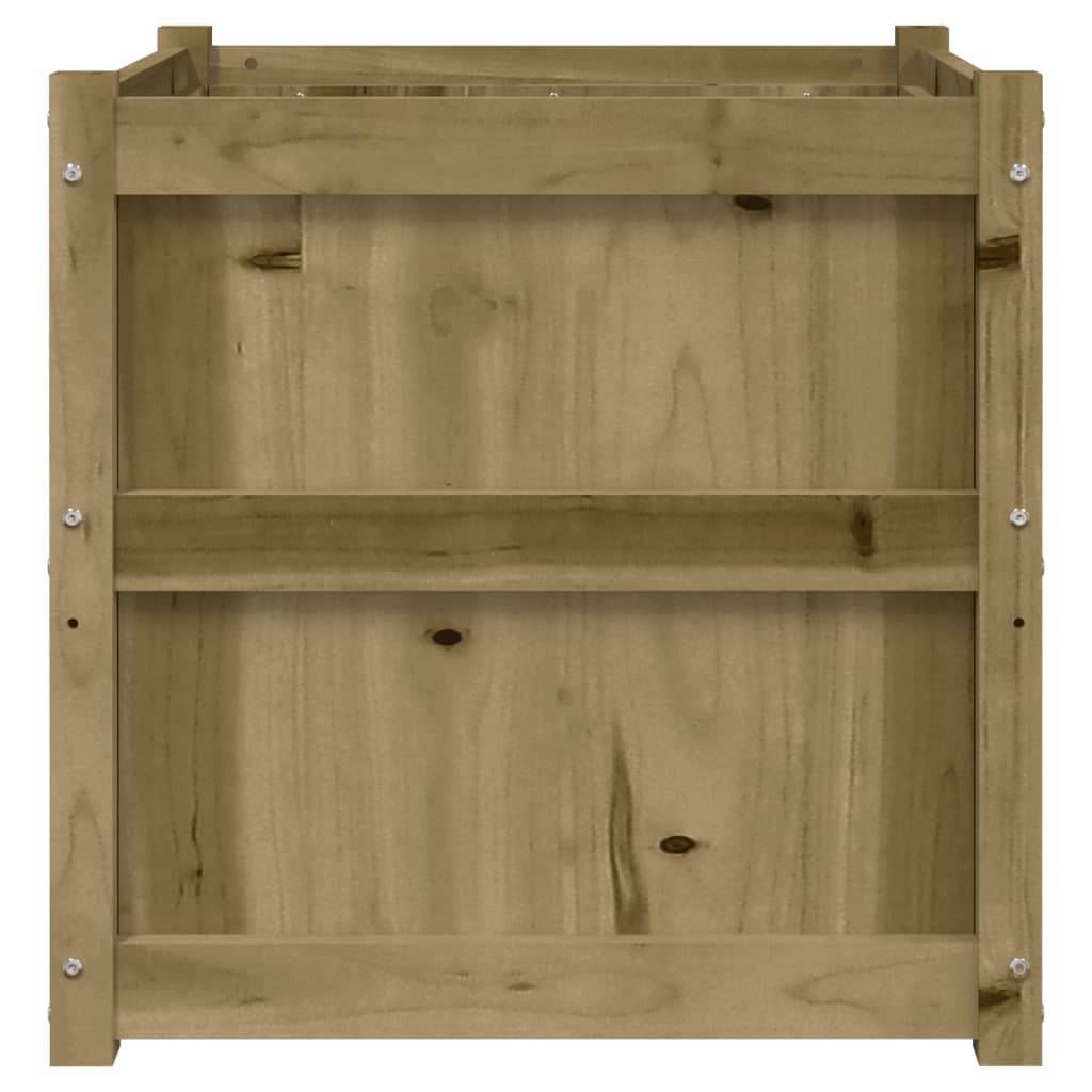 Maison Chic - Jardinière d'extérieur - Pot De Fleurs 60x60x60 cm bois de pin imprégné - Imagen 5