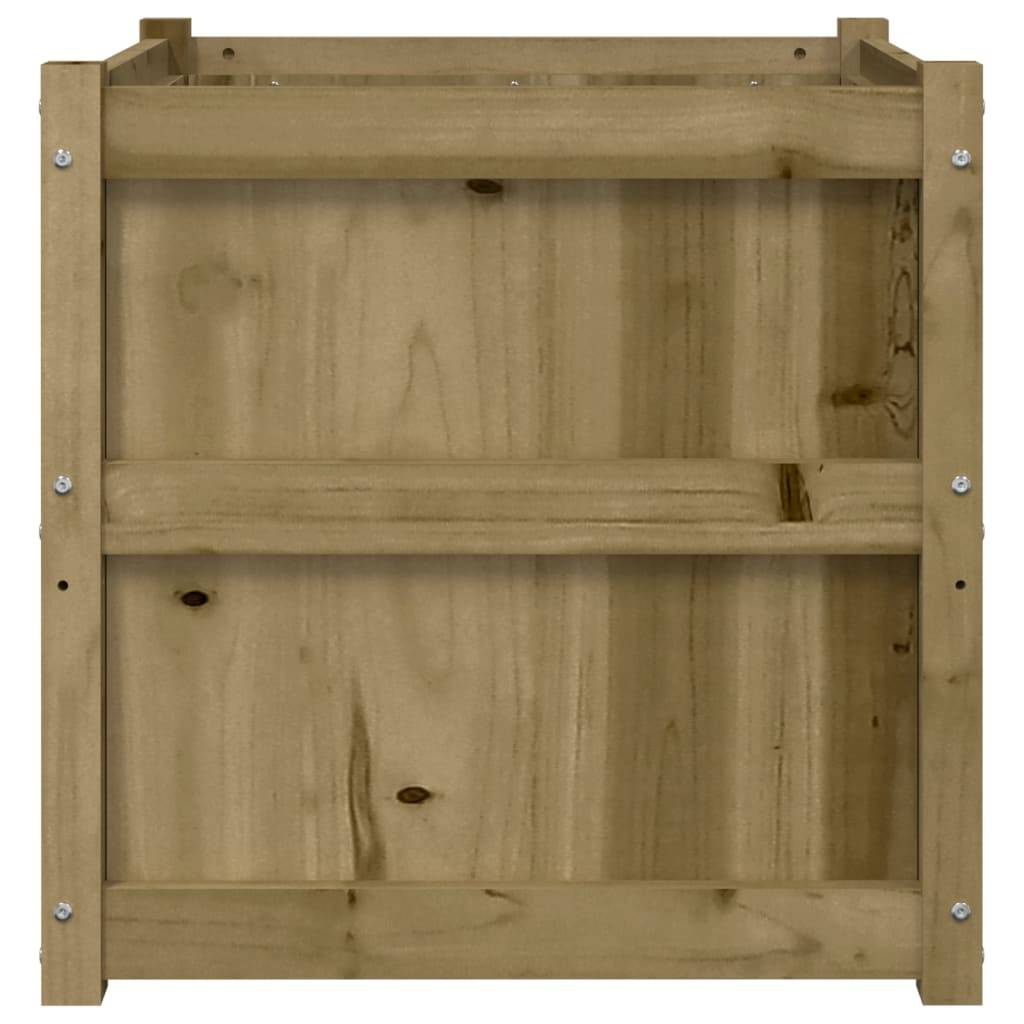 Maison Chic - Jardinière d'extérieur - Pot De Fleurs 60x60x60 cm bois de pin imprégné - Imagen 6