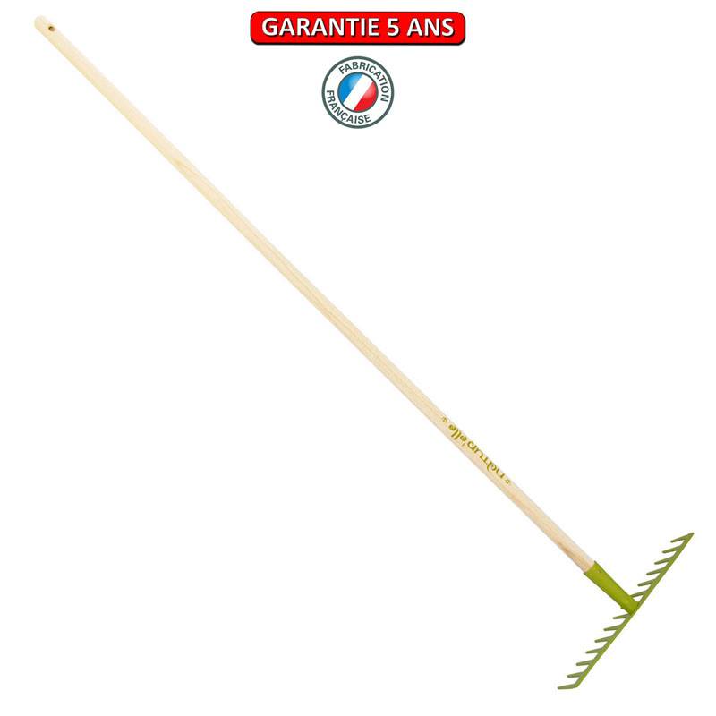 Outils Perrin - Râteau soudé 14 dents droites manche 150cm - Kiwi Outils Perrin