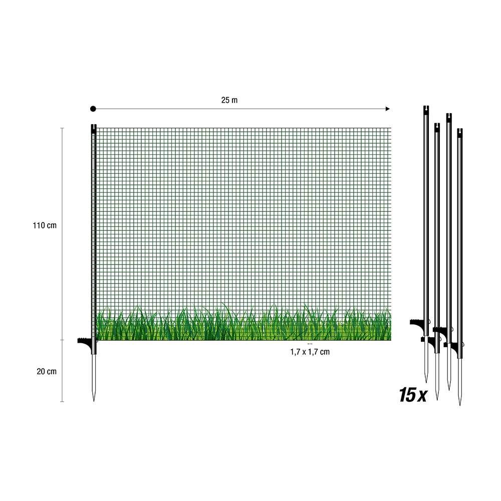 Horizont - Filet Flex petites mailles, 1.10 x 25 m - Imagen 2