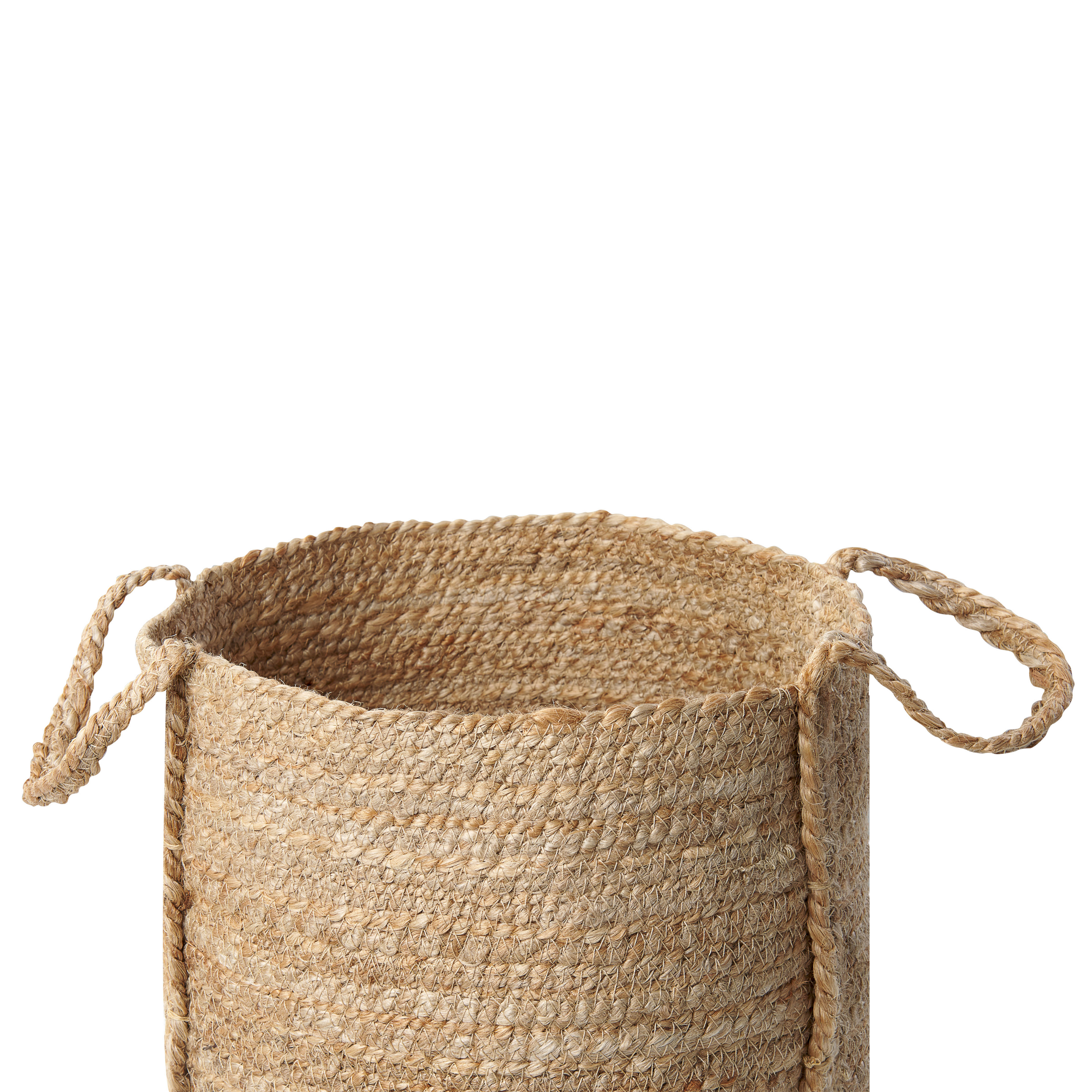Beliani - Paniers Naturel en Jute 20/25/30 cm Ronds Faits Main Rangement Intérieur pour Linge Facile à Entretenir Lot de 3 - Imagen 5