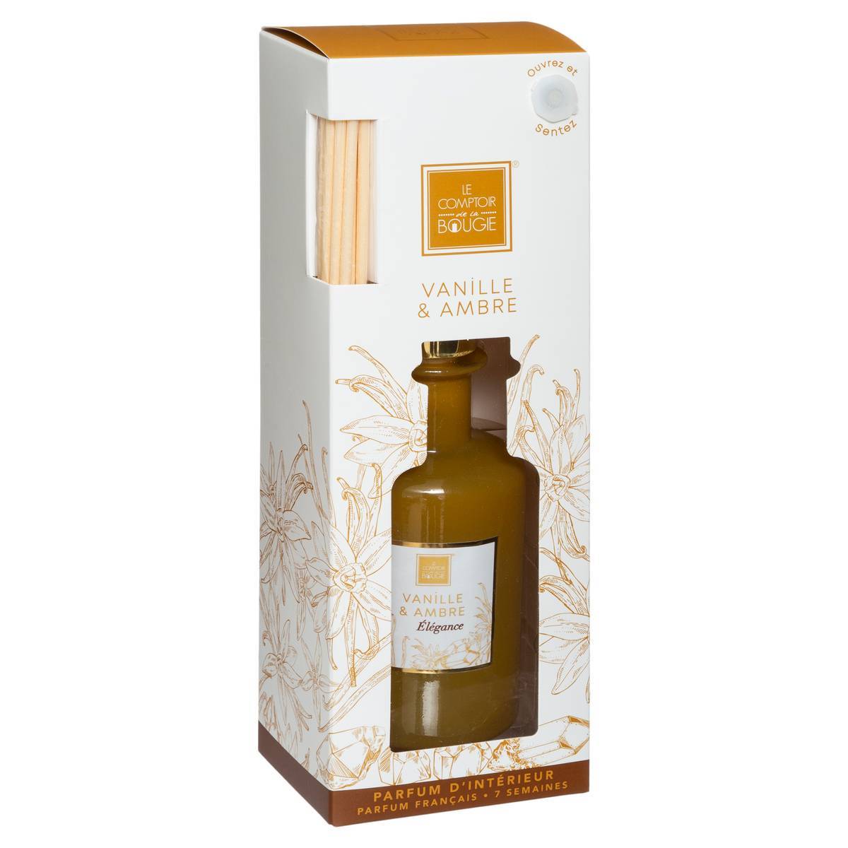 Atmosphera - Diffuseur de parfum Maël 200ml verre vanille et ambre - Atmosphera Créateur d'intérieur - Imagen 2