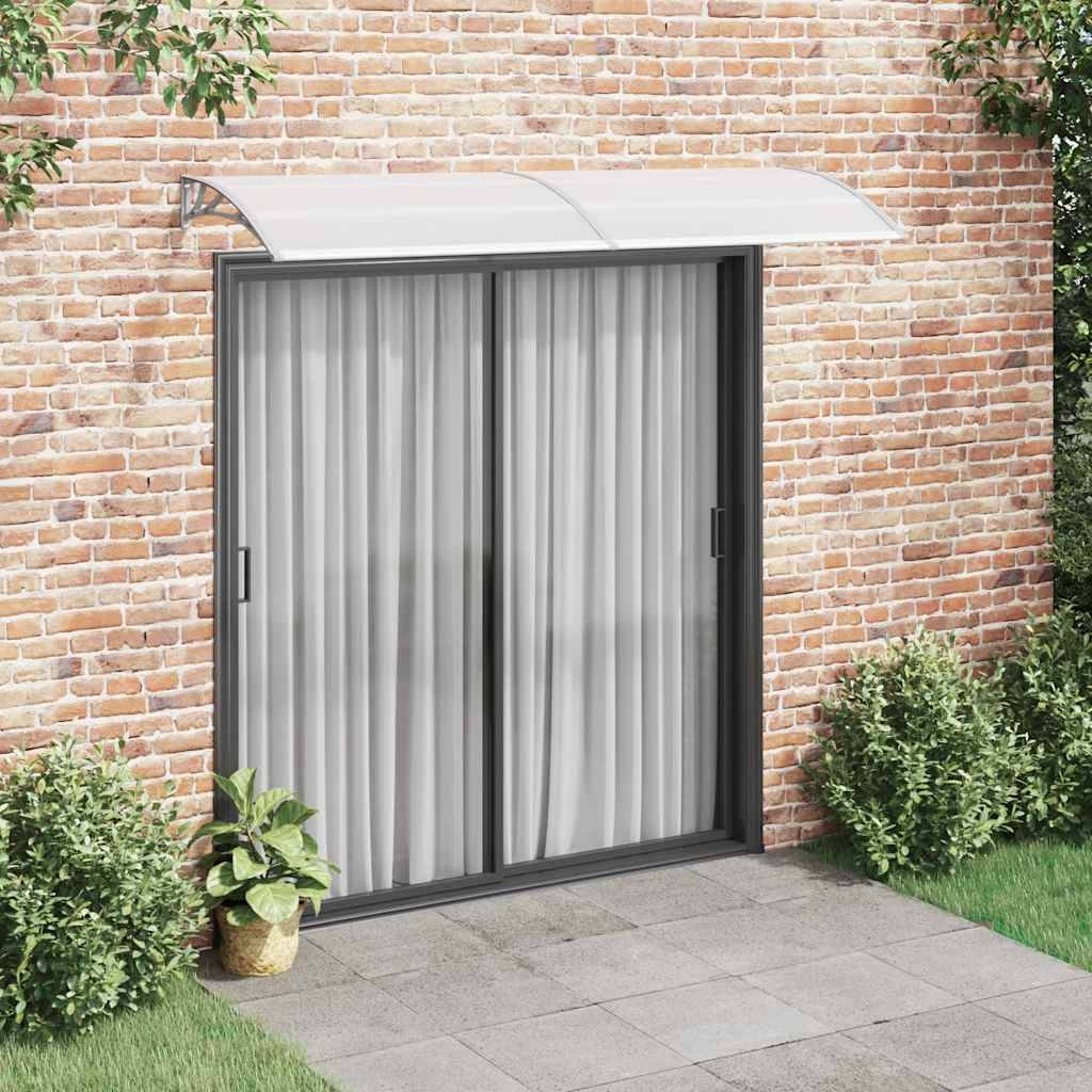 Maison Chic - Store banne | Auvent de porte Gris et transparent 240x75 cm PC Maison Chic - Image 2