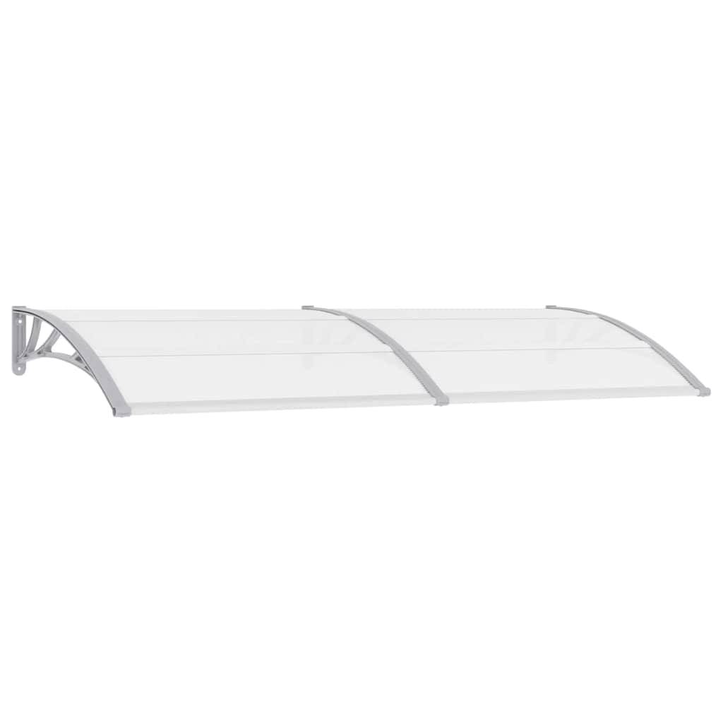 Maison Chic - Store banne | Auvent de porte Gris et transparent 240x75 cm PC Maison Chic - Image 1