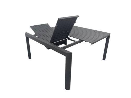 Table de jardin carrée/rectangle 4/8p en full aluminium Gris COMO - Image 3