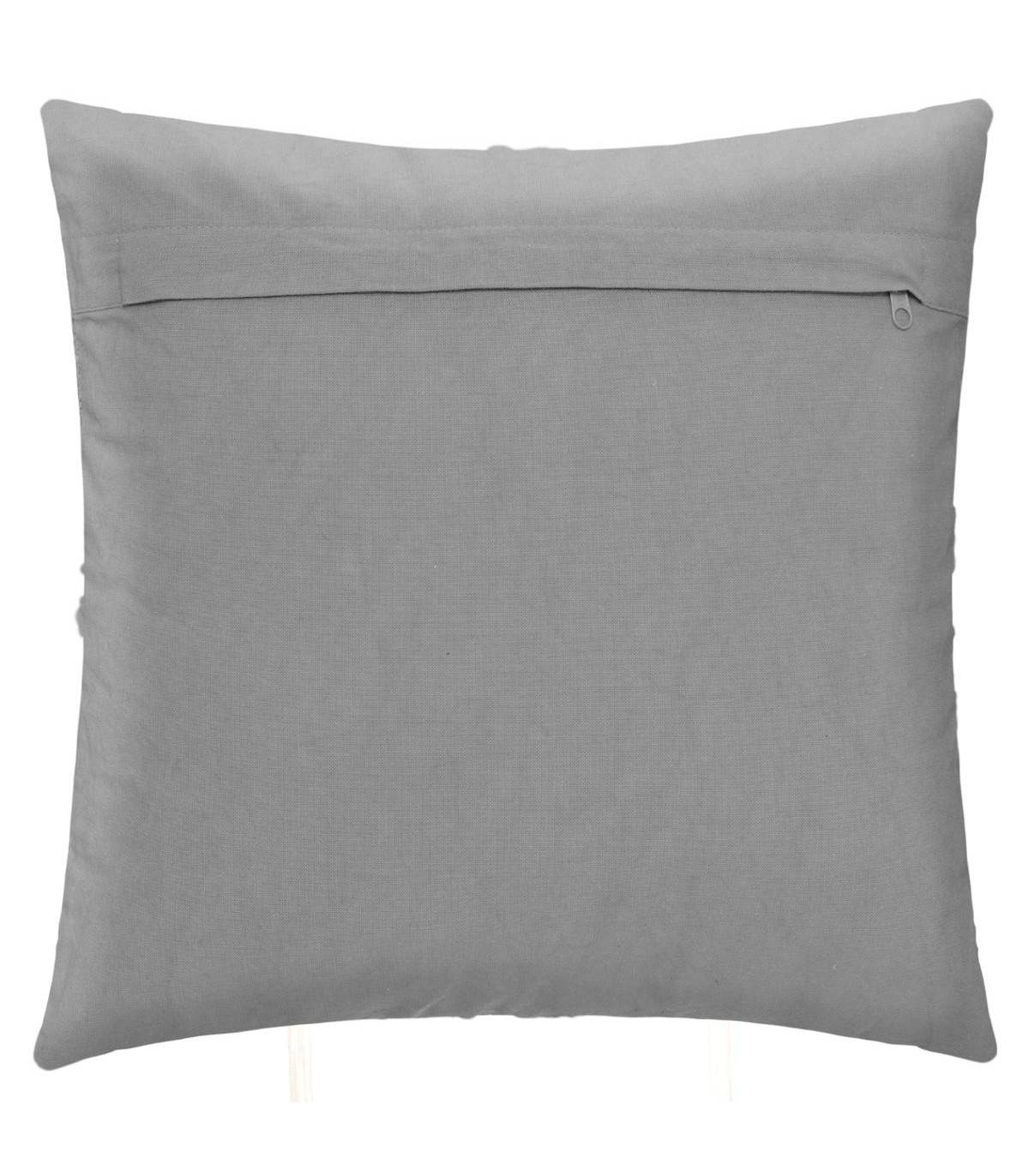 Coussin déhoussable Inca en Coton Tufté Gris 40 x 40 cm - Imagen 3