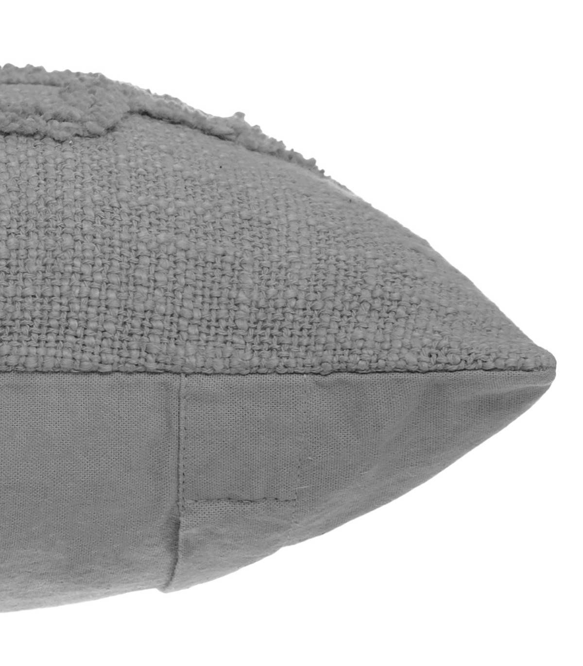Coussin déhoussable Inca en Coton Tufté Gris 40 x 40 cm - Imagen 2
