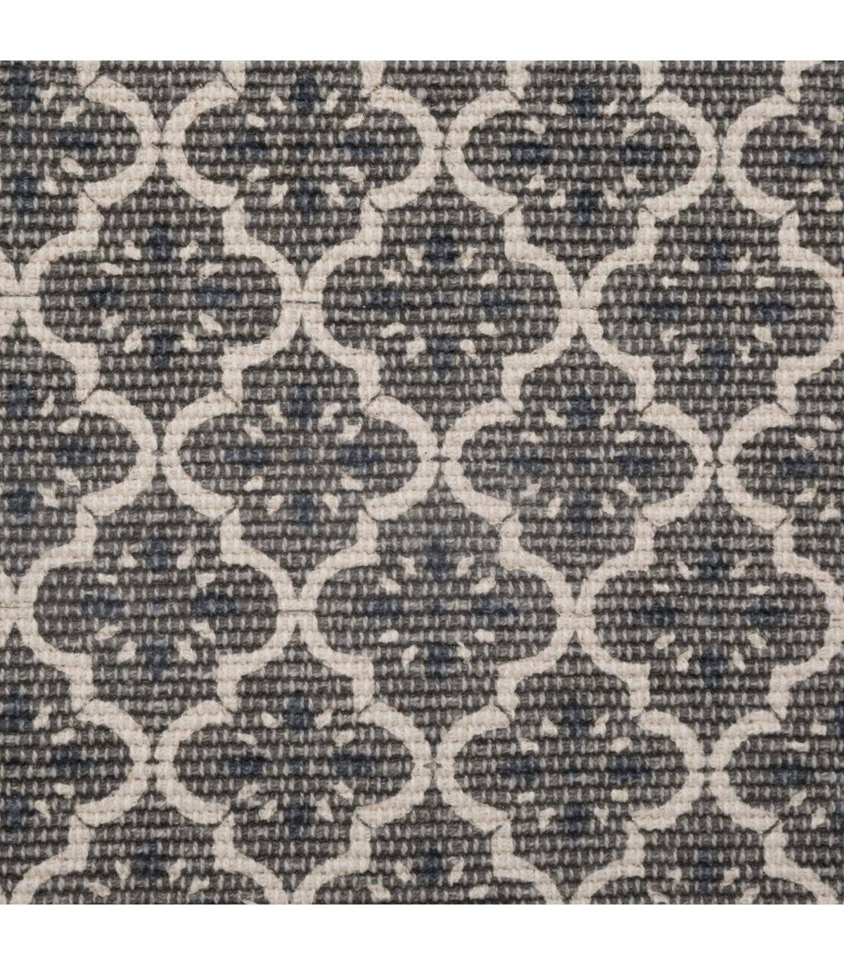 Tapis décoratif en Coton imprimé Gris Foncé 60 x 90 cm - Imagen 3