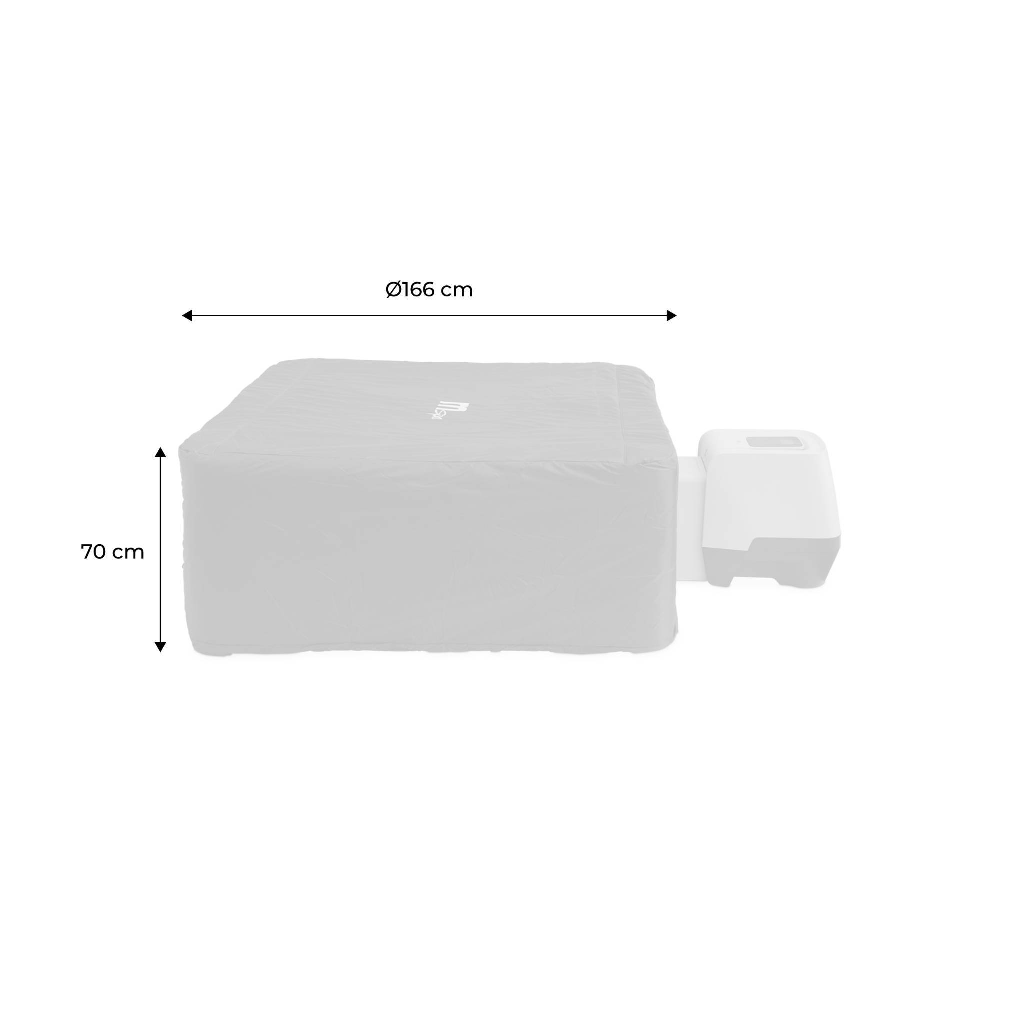 sweeek - Housse de protection thermique pour SPA OSLO 6 places Ø 166 x 70cm | sweeek - Image 5