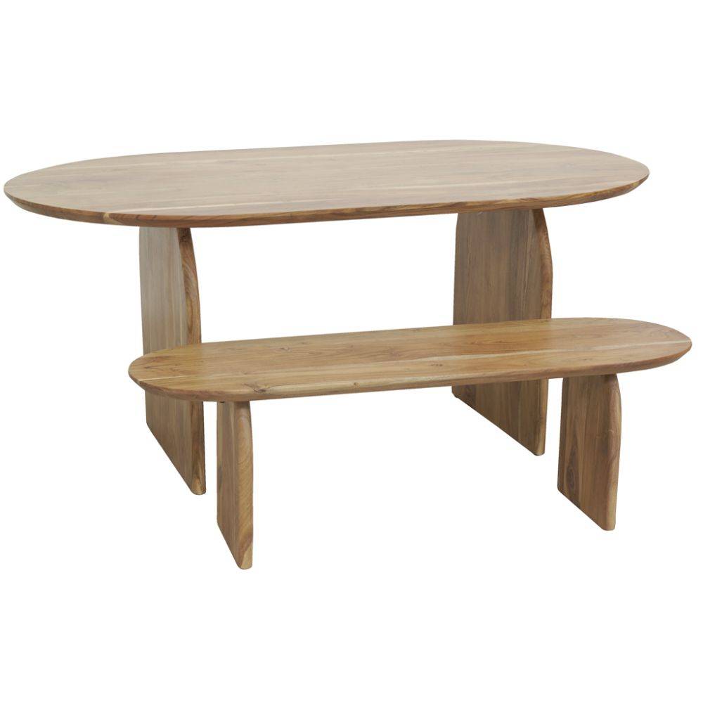 Aubry Gaspard - Table ovale en acacia - Imagen 4