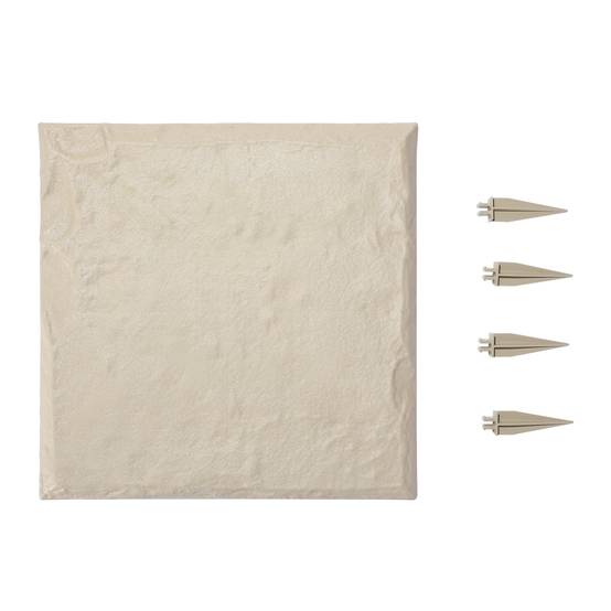 Vevor - VEVOR Dalles de jardin imitation pierre 8 pcs 39,5x39,5 cm beige - Image 1