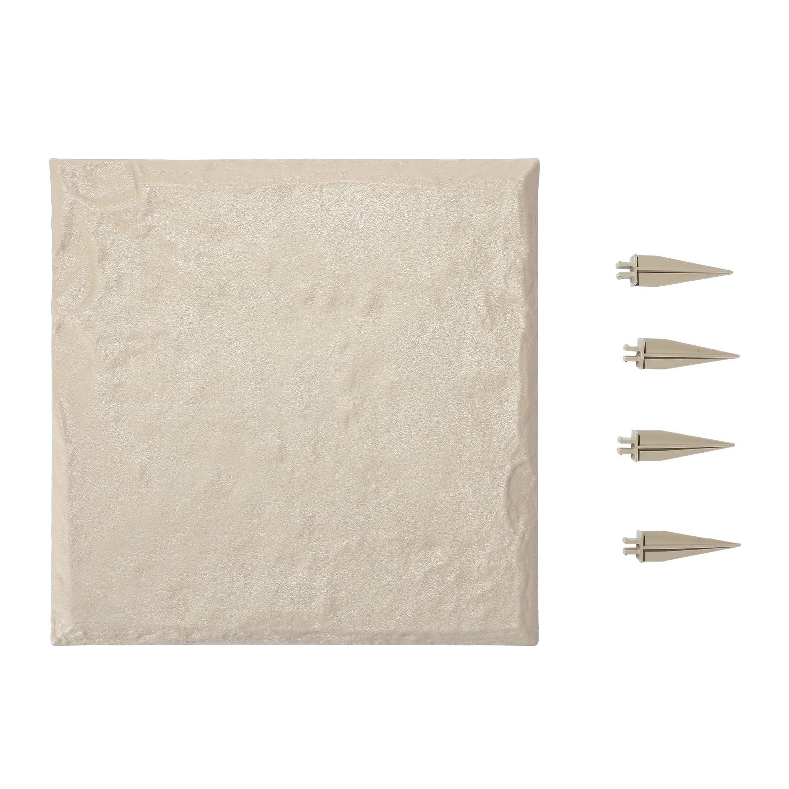 Vevor - VEVOR Dalles de jardin imitation pierre 8 pcs 39,5x39,5 cm beige