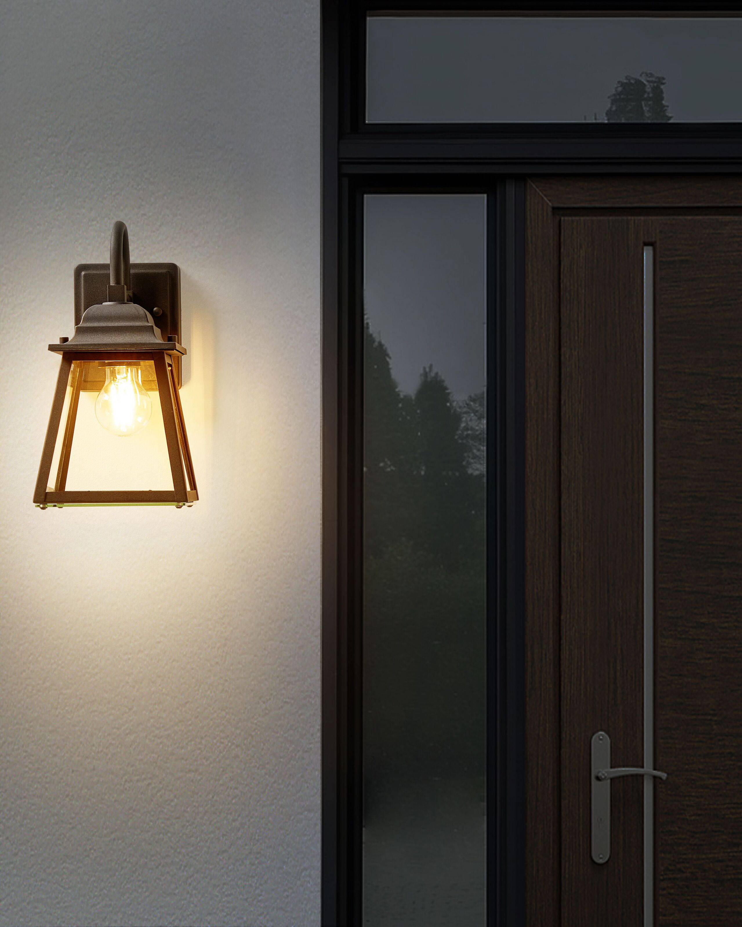 Beliani - Lanterne Murale d'Extérieur Noire en Métal Verre et Aluminium Design Traditionnel avec Touche Moderne Installation Facile - Imagen 2