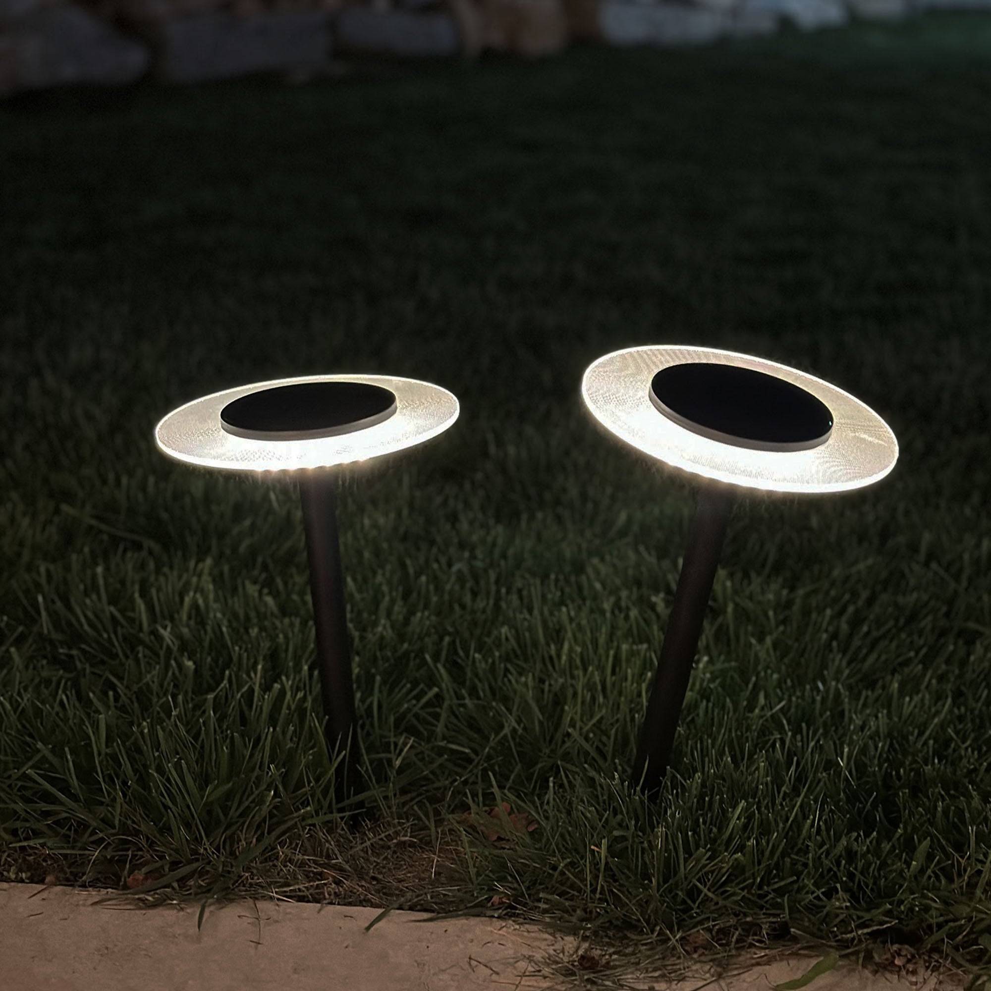 Lumisky - 2 Balises solaires à piquer UFO H35cm - Imagen 4