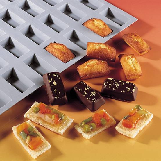 Moule pour 15 mini financier en silicone elastomoules - Image 2