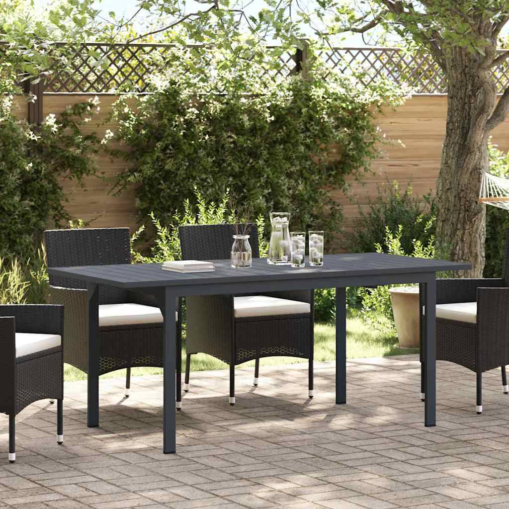 ComfortXL - Table de Jardin Extensible 180cm Anthracite,Grande Table de Repas en Acier pour 6-8 Personnes,Mobilier de Terrasse Moderne – ComfortXL Outdoor Living - Image 1