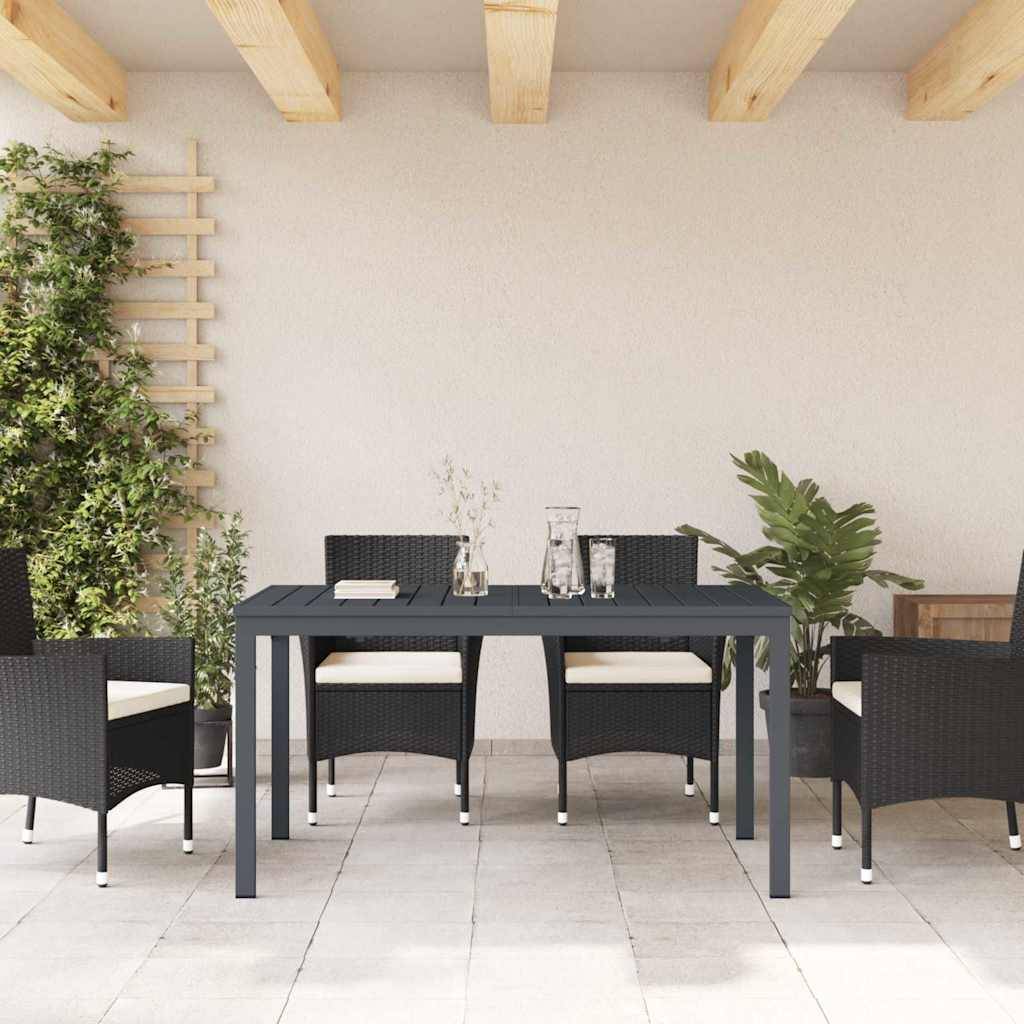 ComfortXL - Table de Jardin Extensible 180cm Anthracite,Grande Table de Repas en Acier pour 6-8 Personnes,Mobilier de Terrasse Moderne – ComfortXL Outdoor Living - Image 4
