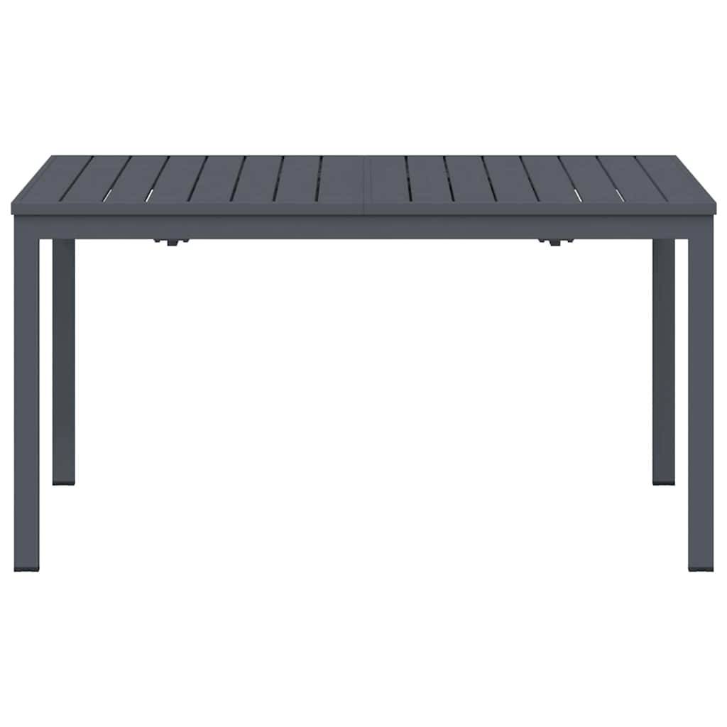 ComfortXL - Table de Jardin Extensible 180cm Anthracite,Grande Table de Repas en Acier pour 6-8 Personnes,Mobilier de Terrasse Moderne – ComfortXL Outdoor Living - Image 5