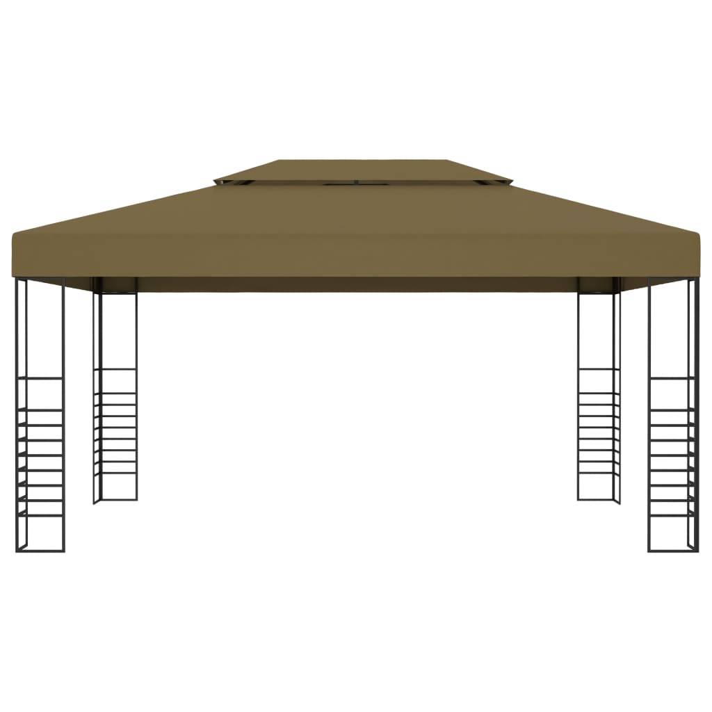 Tonnelle Aluminium Taupe avec LED 3 x 4 x 2.7 m - PANGIVO - Image 4