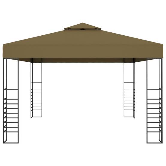 Tonnelle Aluminium Taupe avec LED 3 x 4 x 2.7 m - PANGIVO - Image 5