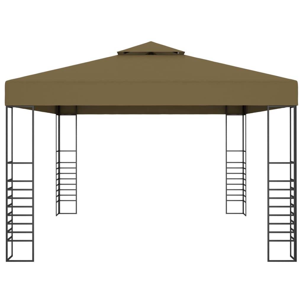 Tonnelle Aluminium Taupe avec LED 3 x 4 x 2.7 m - PANGIVO - Image 5
