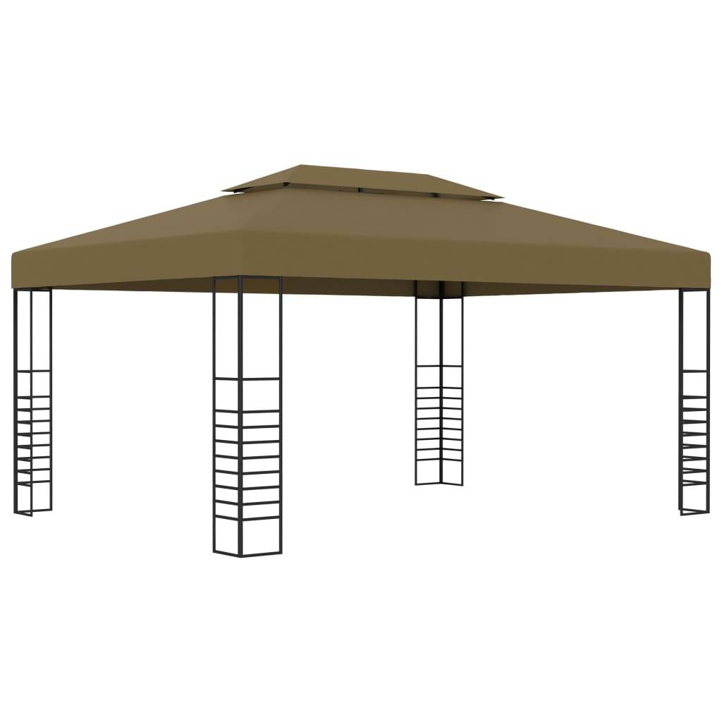 Tonnelle Aluminium Taupe avec LED 3 x 4 x 2.7 m - PANGIVO - Image 3