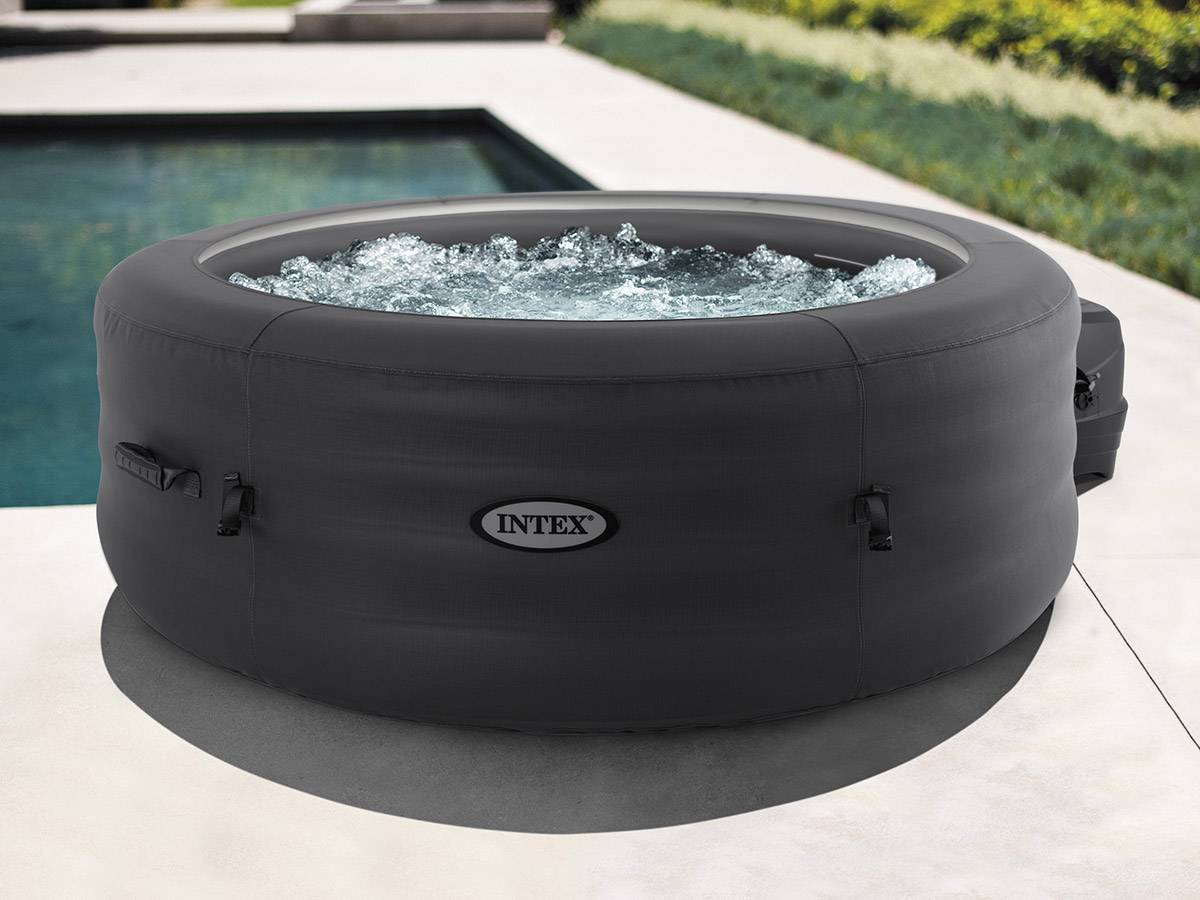 Kit spa gonflable Intex PureSpa Access rond Bulles 4 places + 6 filtres + Kit d'entretien + Porte-verre - Imagen 6