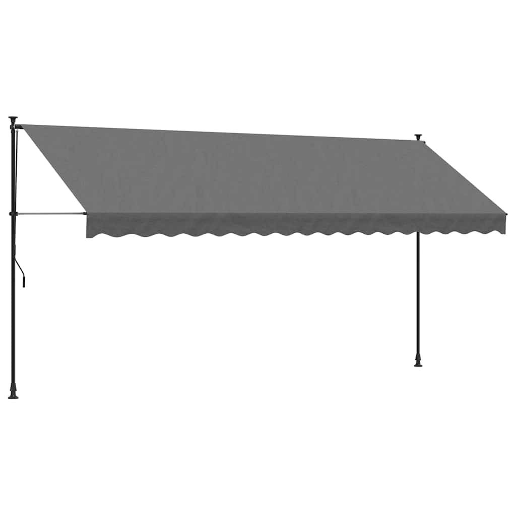 Store Banne de Fenêtre Manuel Cadre Acier et Toile Anti-UV pour Patio Anthracite 400x150 cm – ComfortXL Outdoor Living - Image 2