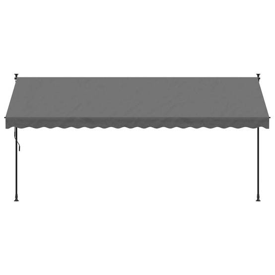 Store Banne de Fenêtre Manuel Cadre Acier et Toile Anti-UV pour Patio Anthracite 400x150 cm – ComfortXL Outdoor Living - Image 3