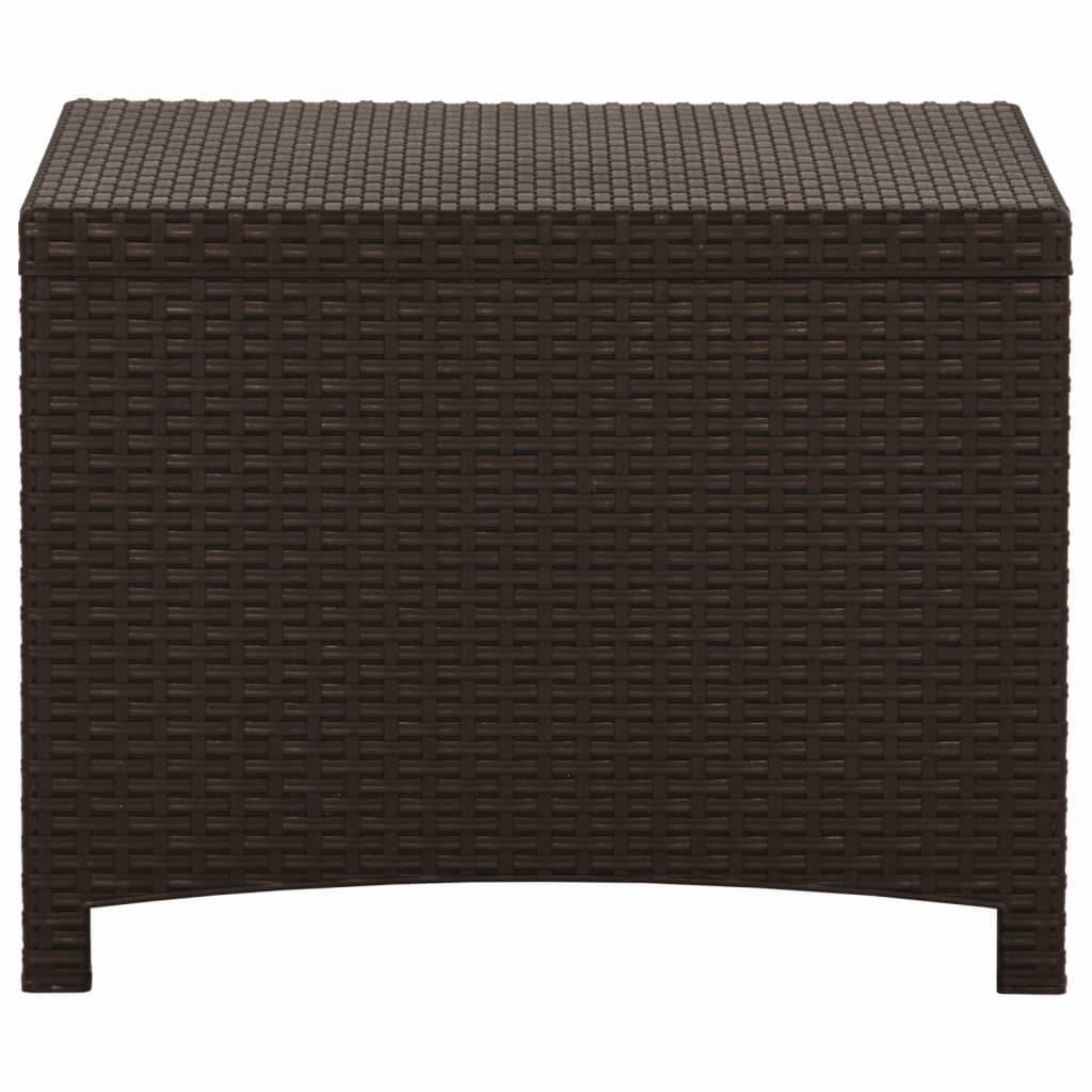 Helloshop26 - Coffre boîte meuble de jardin rangement 60 x 54 x 41 cm rotin pp marron - Imagen 3
