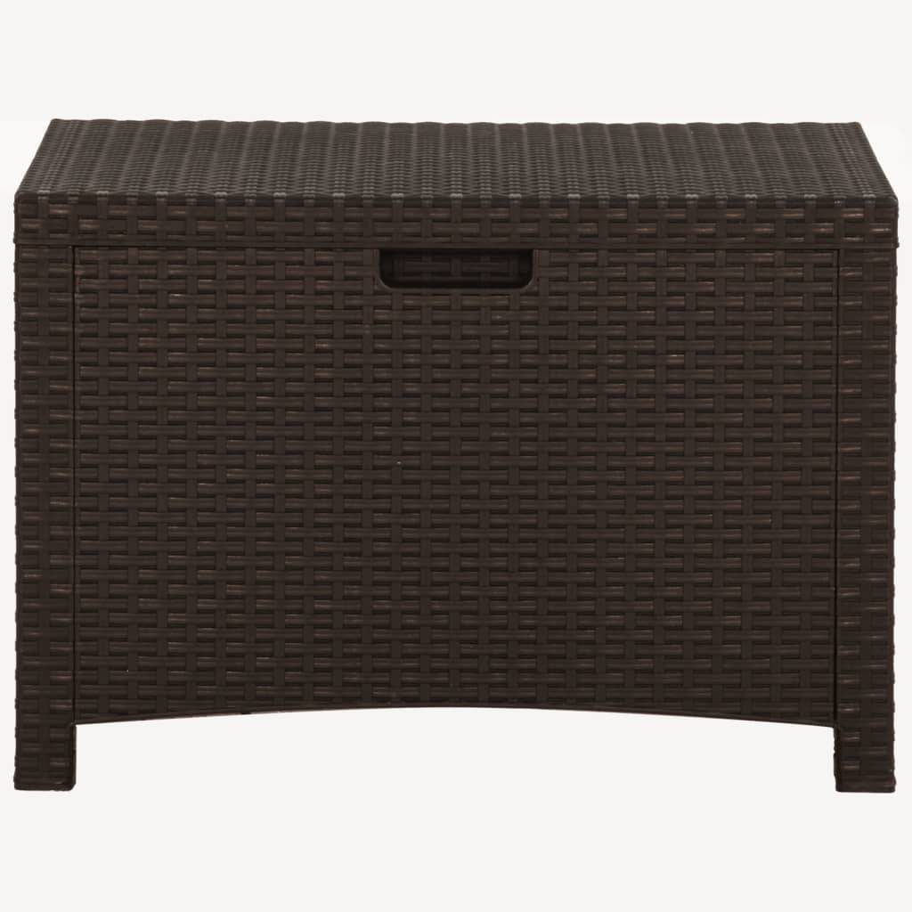 Helloshop26 - Coffre boîte meuble de jardin rangement 60 x 54 x 41 cm rotin pp marron - Imagen 2