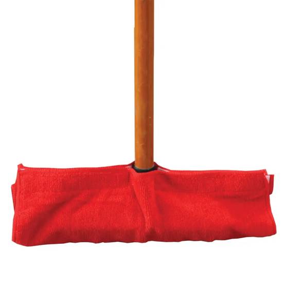 Autre - Serpillères pour balai en microfibre bleues et rouges Lot de 4 - Image 2
