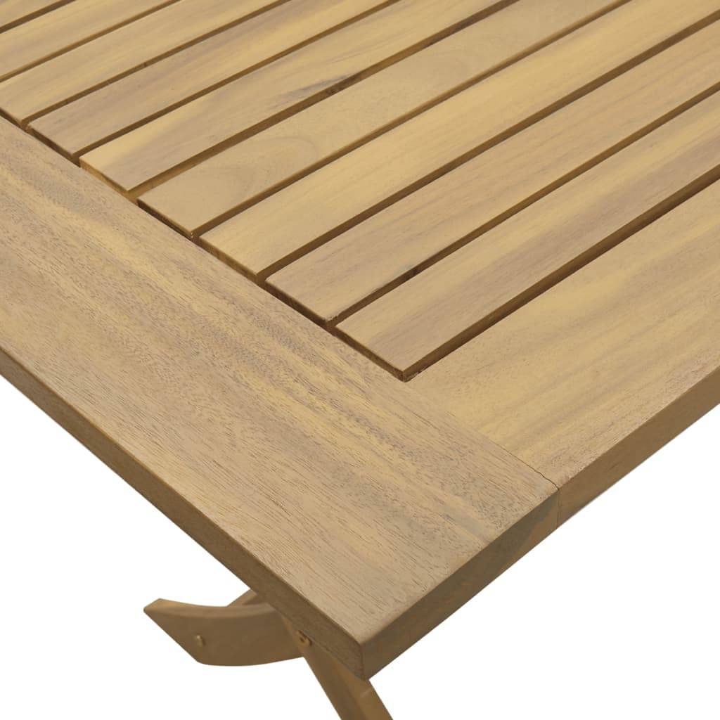Maison Chic - Ensemble de 5 pcs table de jardin avec chaises - mobilier de jardin Bois d'acacia solide-JU2802 - Image 9