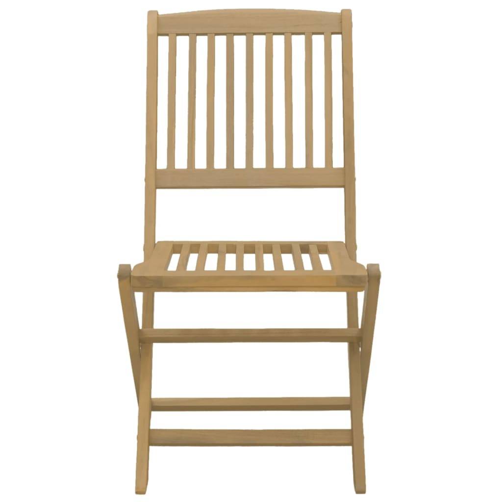 Maison Chic - Ensemble de 5 pcs table de jardin avec chaises - mobilier de jardin Bois d'acacia solide-JU2802 - Image 5