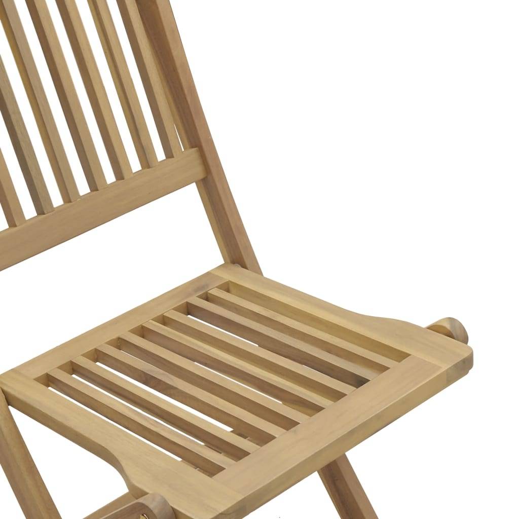 Maison Chic - Ensemble de 5 pcs table de jardin avec chaises - mobilier de jardin Bois d'acacia solide-JU2802 - Image 8