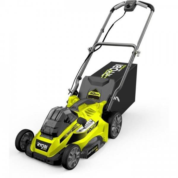 Tondeuse a Gazon RYOBI - 36V MAXPOWER Power Assist™ - Ø coupe 40 cm - ramassage et mulching + batterie 5,0 Ah & chargeur - RLM36X41H5
