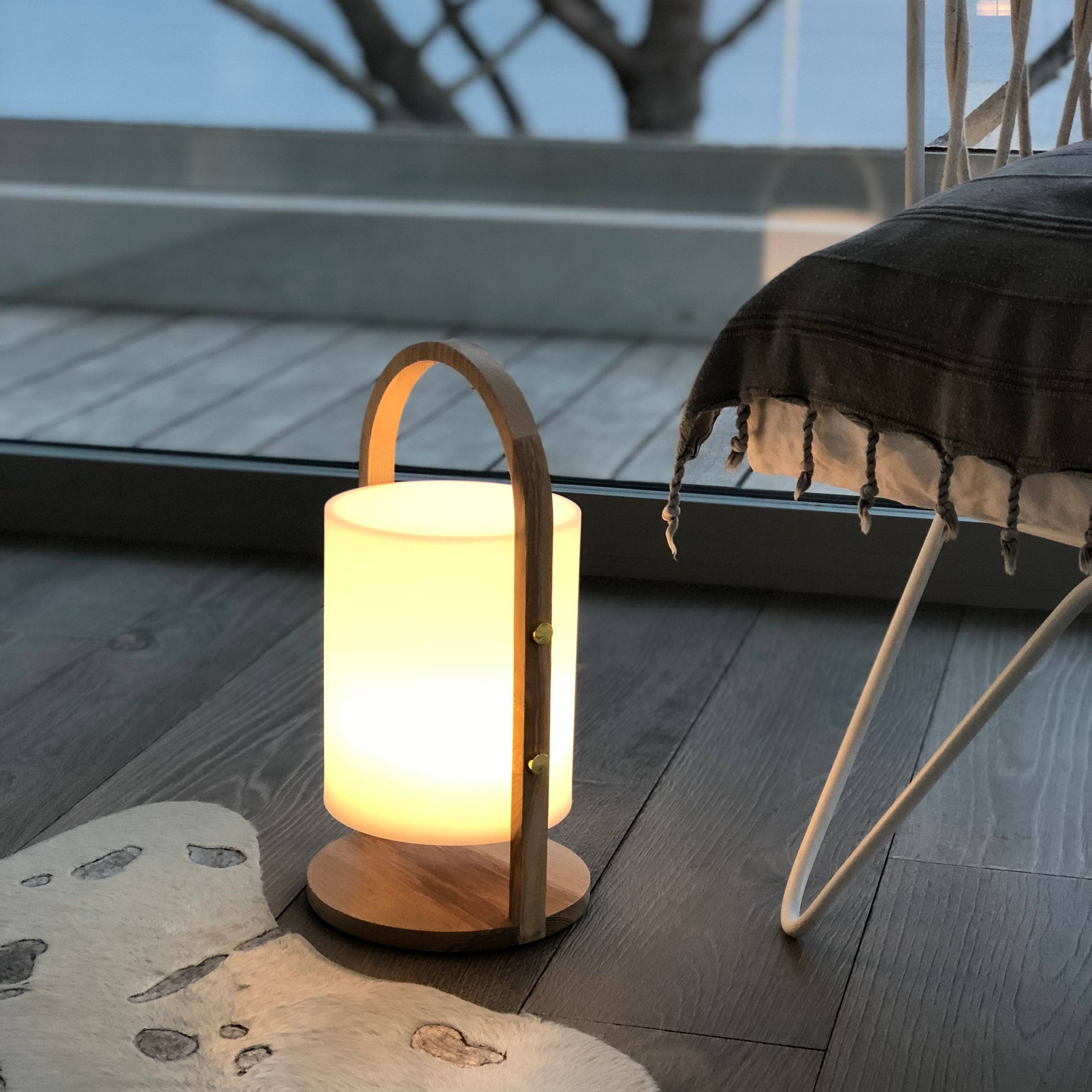 Lumisky - 2 Lanternes sans fil LED WOODY H37cm - Imagen 7