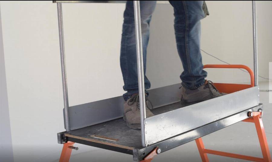Plateforme individuelle MOB MONDELLIN Ninja - 400 x 930 - Reglable de 600 à 900 - 500610 - Imagen 2