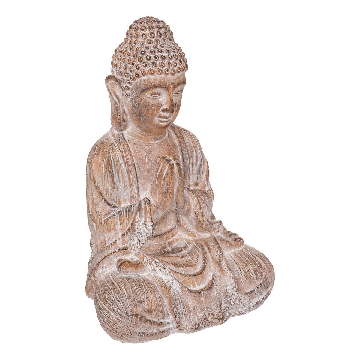 Atmosphera - Bouddha assis Arya H.45cm mango - Atmosphera Créateur d'intérieur - Imagen 2