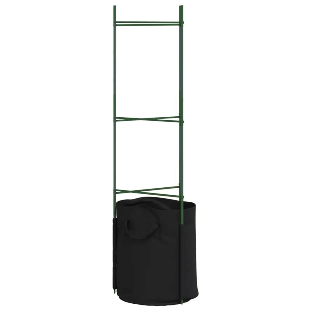 Vidaxl - Cages à tomates avec sacs à plantes 8 pcs 116 cm acier et PP vidaXL 3281492 - Image 7