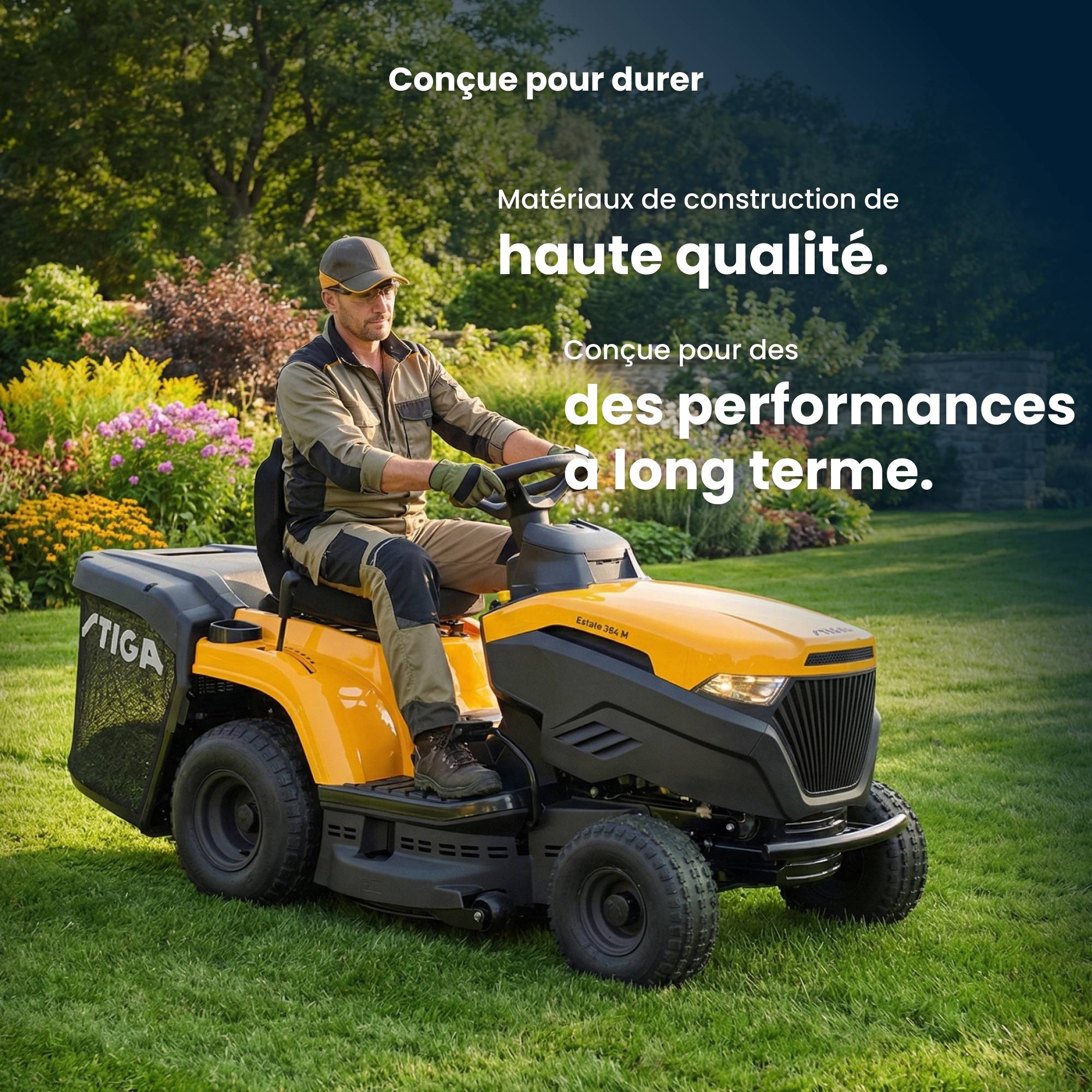 Stiga - Estate 384 M a: Tracteur Tondeuse Thermique, 84 cm, 200 L – Pour Pelouses Jusqu'à 3500 m² -STIGA - Image 5