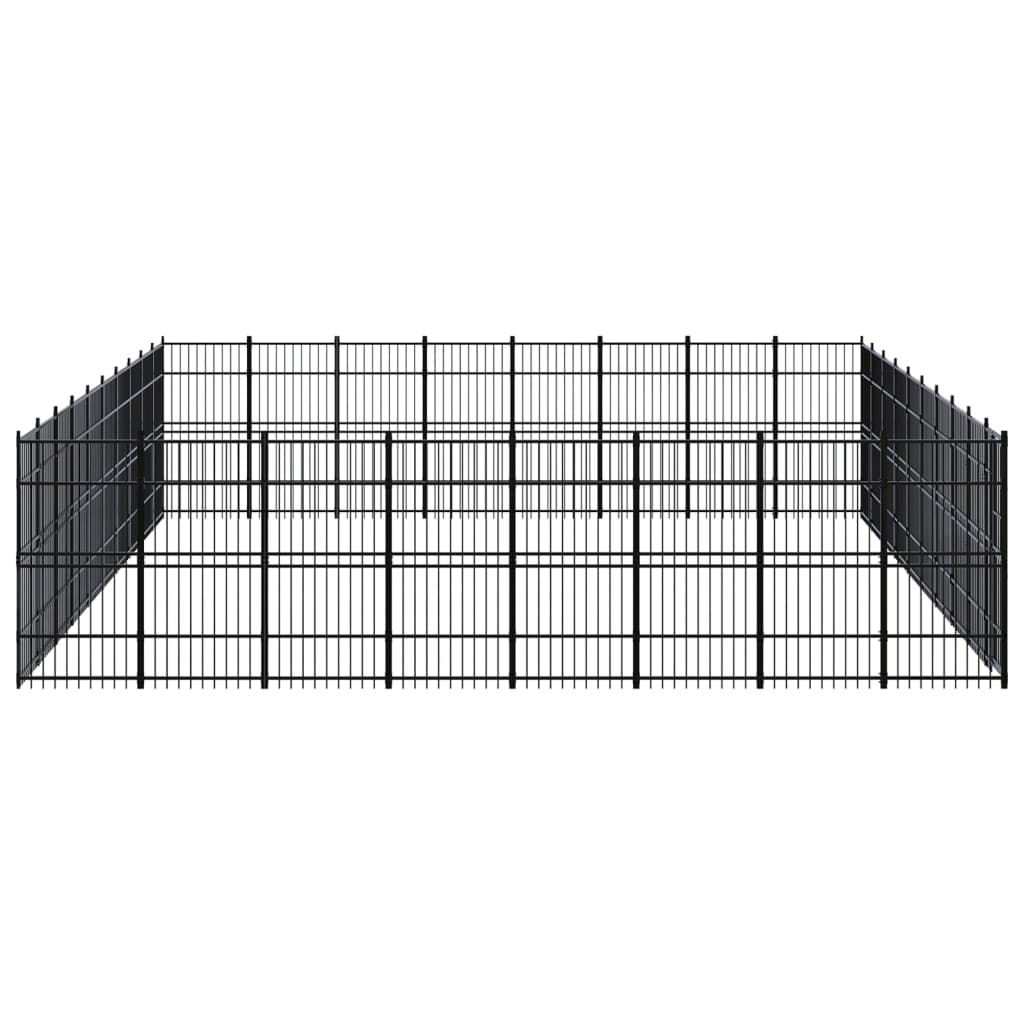 Vidaxl - Chenil D'Extérieur Pour Chiens Acier 73,73 M² - vidaXL - Imagen 3