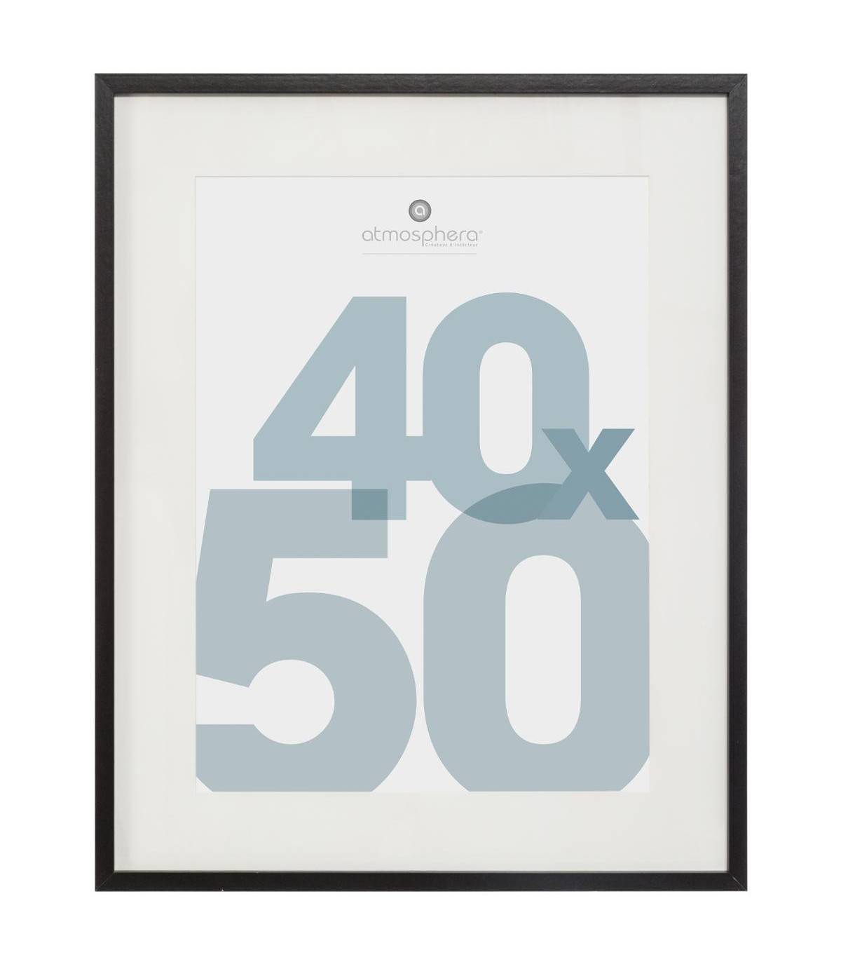 Cadre photo en Bois Noir pour Photo 40 x 50 cm - Image 1